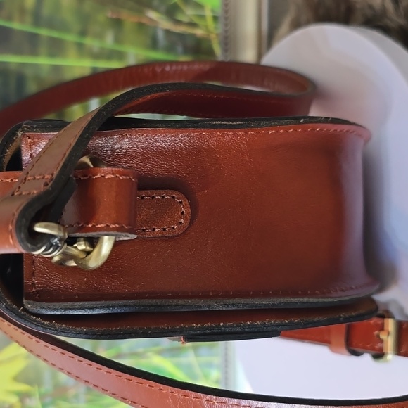 Patricia Nash Coral and Brown Crossbody Bag - Picture 7 of 14